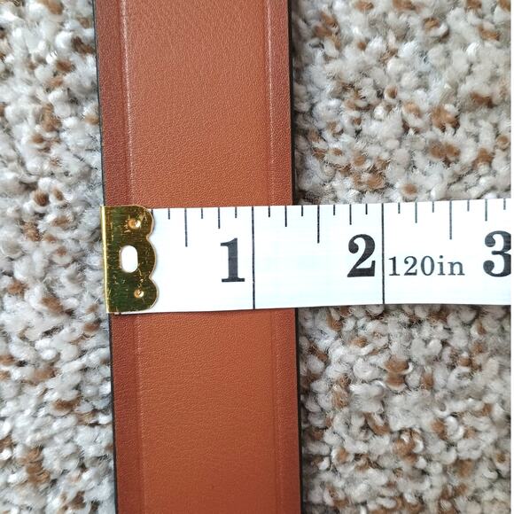 Dickies Leather Upper Belt Men’s Size 38-40 Cognac Brown Classic Casual Workwear - Picture 7 of 8